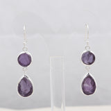 Amethyst Silver Earrings
