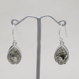 Raw Tanzanite Silver Earring