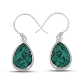 Raw Tanzanite Silver Earrings