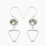 925 Sterling Silver Citrine Earrings