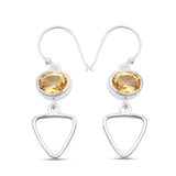 925 Starling Silver Citrine Earring