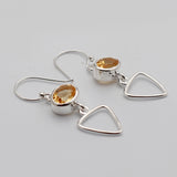 925 Starling Silver Citrine Earring