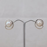 Natural Pearl Silver Earrings
