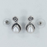Pearl Silver Studs Earrings