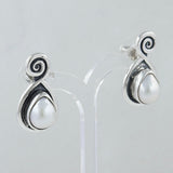 Pearl Silver Studs Earrings
