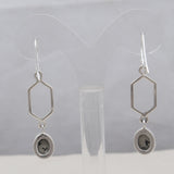 Raw Pyrite Durzi Silver Earrings