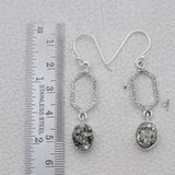 Raw Pyrite Durzi Silver Earrings