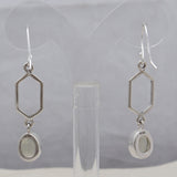 Raw Pyrite Durzi Silver Earrings