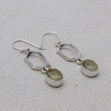 Raw Pyrite Durzi Silver Earrings