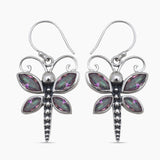 Mystic Quartz Silver Earrings