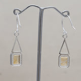 Smoky Quartz Silver Earrings