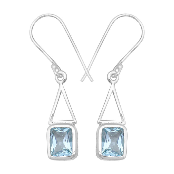 Smoky Quartz Silver Earrings