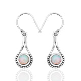 Ethiopian Opal Silver Earrings