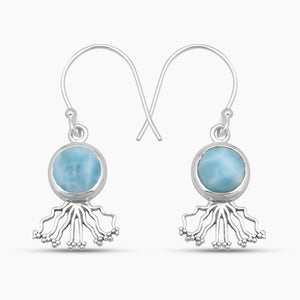 Rainbow Moonstone Silver Earrings