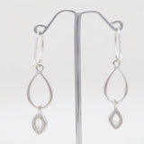 925 Silver Herkimer Quartz Earrings