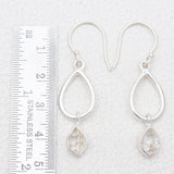 925 Silver Herkimer Quartz Earrings