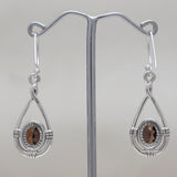 925 Starling Silver Blue Topaz Earring