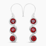 925 Sterling Silver Amethyst Earrings