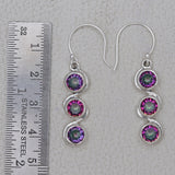 925 Starling Silver Amethyst Earring