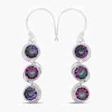 925 Sterling Silver Amethyst Earrings