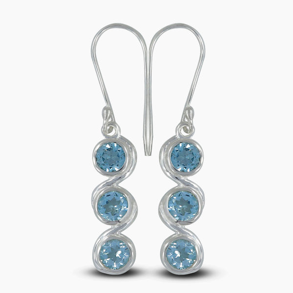 925 Sterling Silver Amethyst Earrings