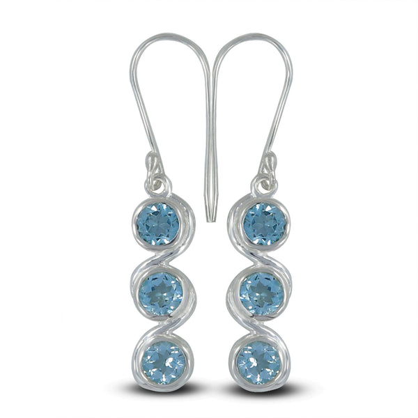 925 Sterling Silver Amethyst Earrings