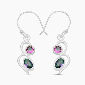 925 Sterling Silver Garnet Earrings