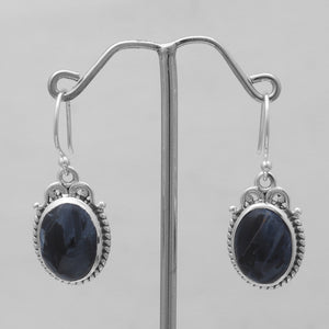 Pietersite Silver Earrings