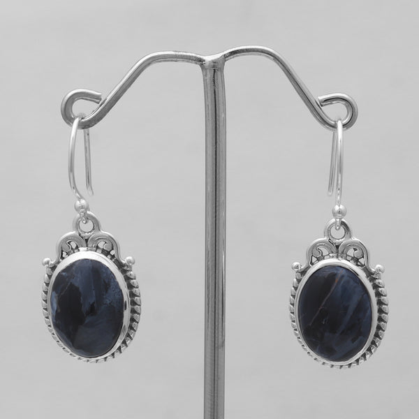 Pietersite Silver Earrings
