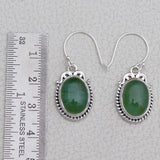 Blue Opal Silver Earrings