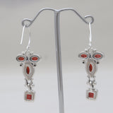 925 Sterling Silver Garnet Earrings