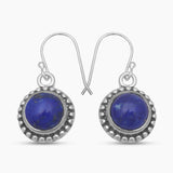 Lapis Lazuli Silver Earrings