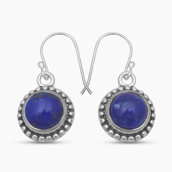 Lapis Lazuli Silver Earrings