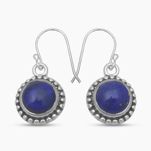 Lapis Lazuli Silver Earrings