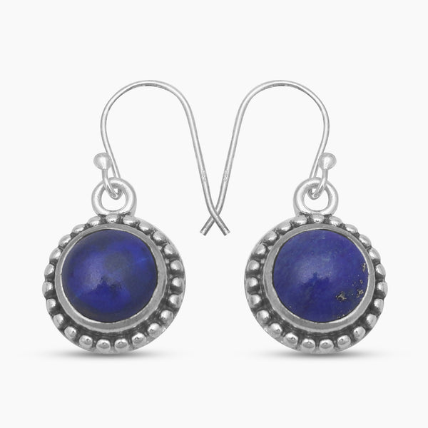 Lapis Lazuli Silver Earrings