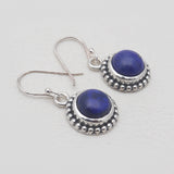 Lapis Lazuli Silver Earrings