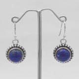 Lapis Lazuli Silver Earrings