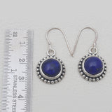 Lapis Lazuli Silver Earrings