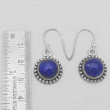 Lapis Lazuli Silver Earrings