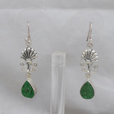 Uvarovite Silver Earrings