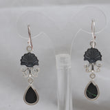 Uvarovite Silver Earrings