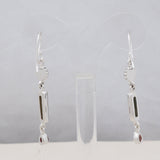 Natural Tourmaline Silver Earrings