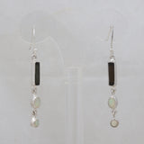 Rainbow Moonstone & Tourmaline Silver Earring Jewelry