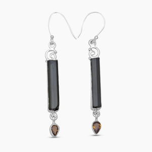925 Sterling Silver Tourmaline Earrings