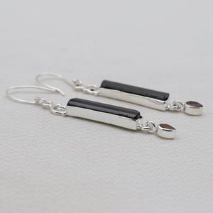 925 Sterling Silver Tourmaline Earrings