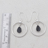 Natural Pyrite Silver Earrings