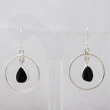 Natural Pyrite Silver Earrings