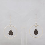 Natural Pyrite Silver Earrings