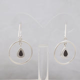 Natural Pyrite Silver Earrings