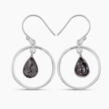 Natural Pyrite Silver Earrings